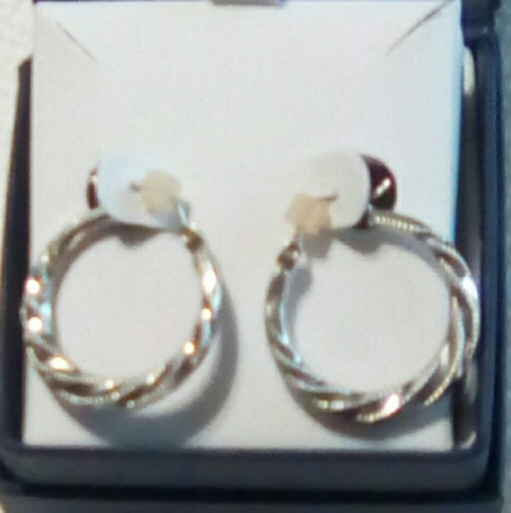 Silver Round Hoop earrings